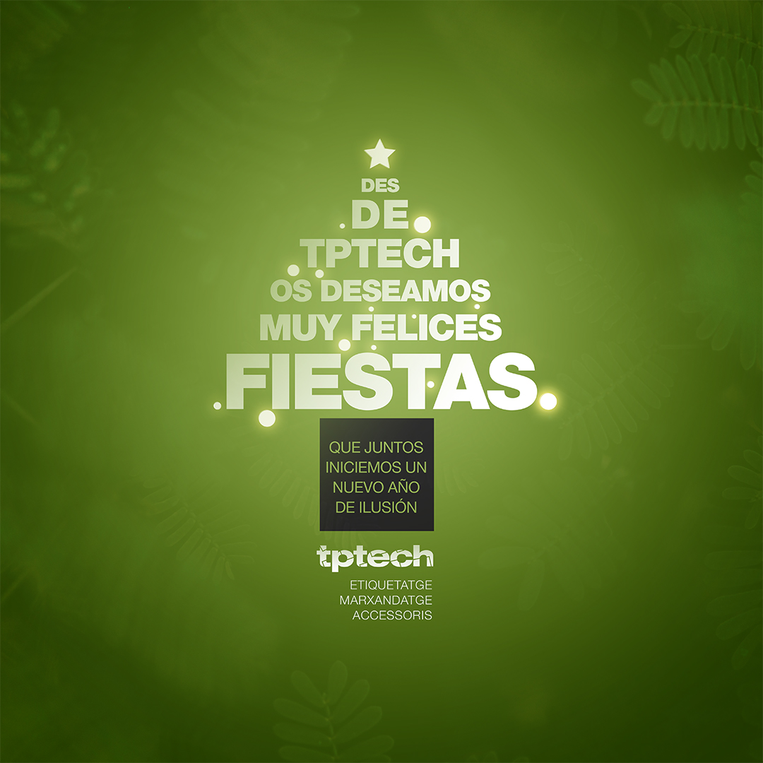 Imagen de felicitación navideña de Tptech