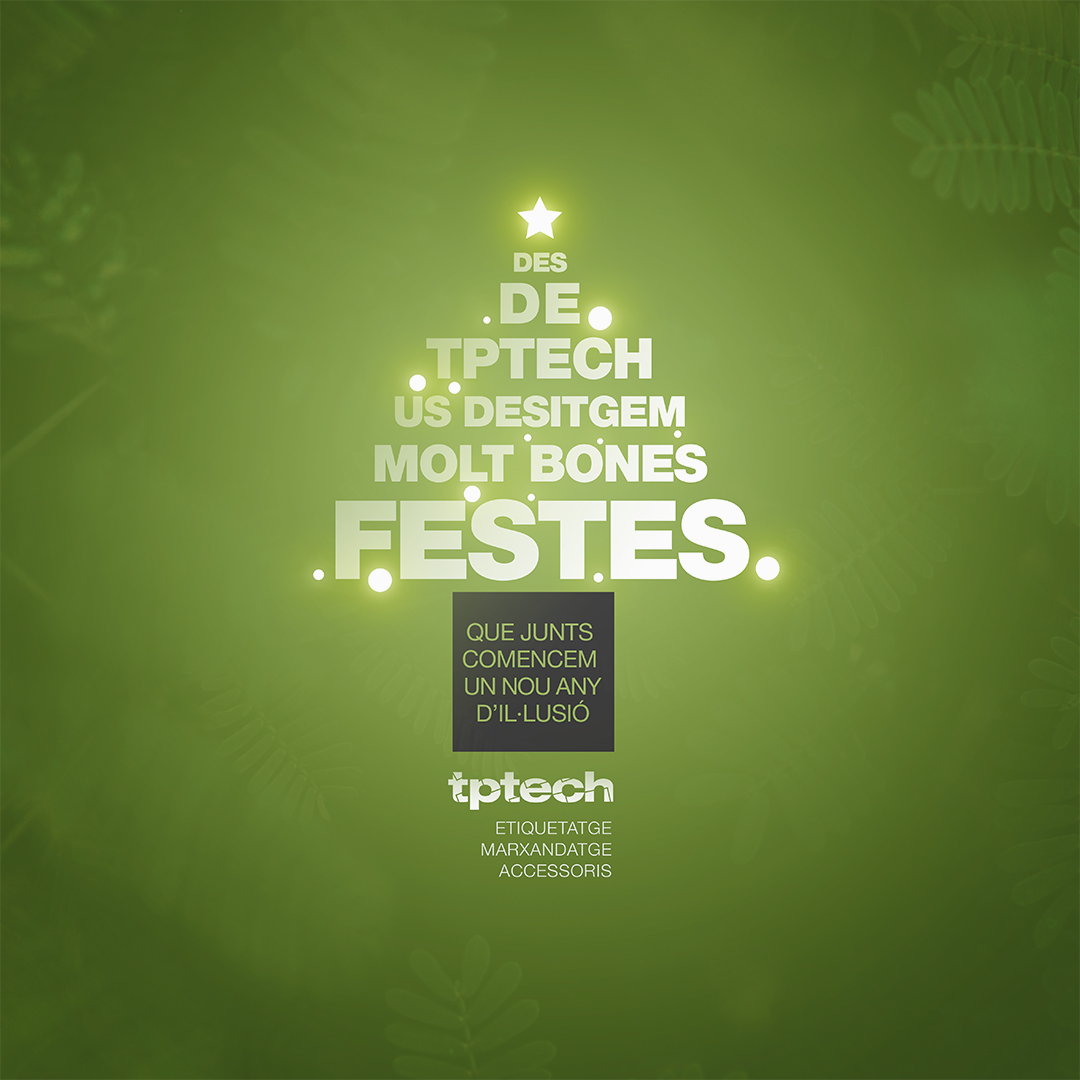 Imagen de felicitación navideña de Tptech